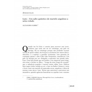 Apresenta&ccedil;&atilde;o. Luto &ndash; Um salto qu&acirc;ntico de martelo anguloso a seixo rolado