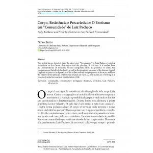 Corpo, Resist&ecirc;ncia e Precariedade: O Erotismo em &lsquo;Comunidade&rsquo; de Luiz Pacheco