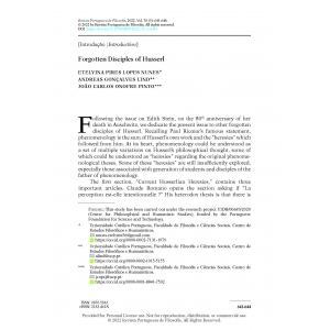 Forgotten Disciples of Husserl