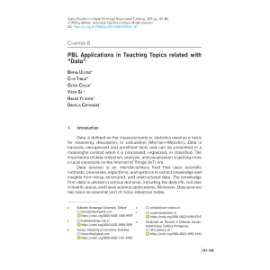 PBL Applications in Teaching Topics Related with &lsquo;Data