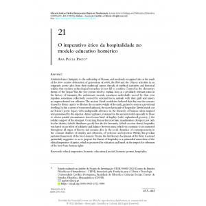 O imperativo &eacute;tico da hospitalidade no modelo educativo hom&eacute;rico