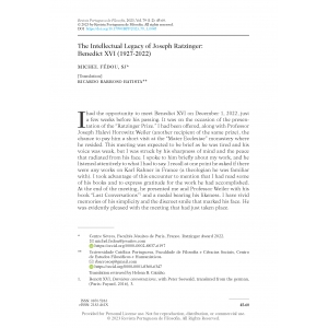 The Intellectual Legacy of Joseph Ratzinger: Benedict XVI (1927-2022)