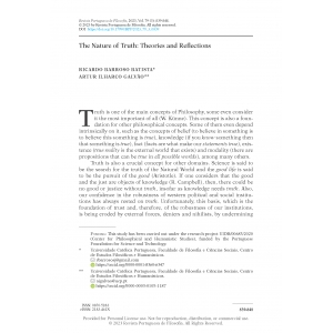 The Nature of Truth: Theories and Reflections