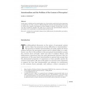 Intentionalism and the Problem of the Content of Perception