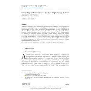 Grounding and Inference to the Best Explanation: A Novel Argument for Theism