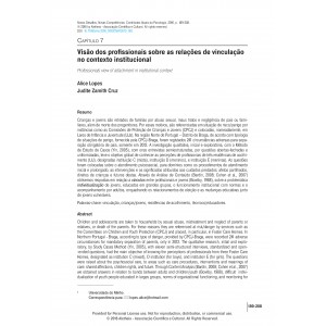 Vis&atilde;o dos profissionais sobre as rela&ccedil;&otilde;es de vincula&ccedil;&atilde;o no contexto institucional