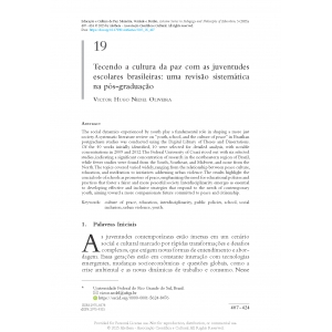 Tecendo a cultura da paz com as juventudes escolares brasileiras