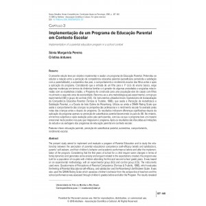 Implementa&ccedil;&atilde;o de um Programa de Educa&ccedil;&atilde;o Parental em Contexto Escolar