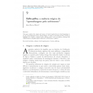&Pi;ά&theta;&epsilon;&iota; &mu;ά&theta;&omicron;&sigmaf;: a ess&ecirc;ncia tr&aacute;gica da &lsquo;aprendizagem pelo sofrimento