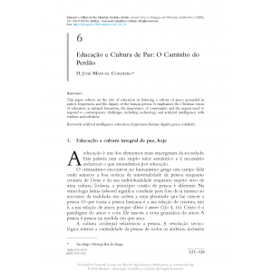 Educa&ccedil;&atilde;o e Cultura de Paz: O Caminho do Perd&atilde;o