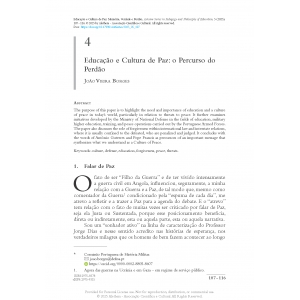 Educa&ccedil;&atilde;o e Cultura de Paz: o Percurso do Perd&atilde;o