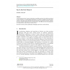 Say It, But Don&rsquo;t Mean It